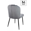 Krzesło tapicerowane Rango HB-01.SZARE King Home welur metal szare