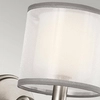 Ścienna lampa Lacey KL-LACEY1-AP Kichler tuba metal szkło srebrny biały