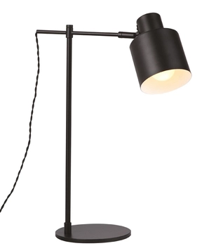 Stojąca LAMPKA biurkowa BLACK T0025 Maxlight gabinetowa LAMPA regulowana czarna
