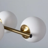 Wielopunktowa lampa zwieszana Milano ABR-LWZC-6XE27 Abruzzo kule biały złoty