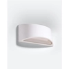 Półokrągła lampa ścienna SL.0834 ceramiczny kinkiet biały