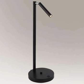 Stołowa LAMPKA regulowana KOSAME 7874 Shilo metalowa LAMPA tuba na biurko czarna