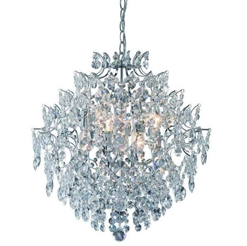 Pałacowa LAMPA wisząca ROSENDAL 100533 Markslojd glamour OPRAWA kryształowy zwis przezroczysty chrom