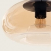 Szklana lampa wisząca Tesoro ABR-LWCM-E27 Abruzzo do salonu miodowy
