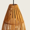 Ekologiczna lampa wisząca Boho ABR-LW7-BH-E27 Abruzzo bambus brąz