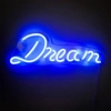 Lampka ledowa stołowa Neon FM-WN37 Zumaline dream niebieska biała