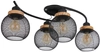 Lampa nasufitowa Pablo 15663-4D loftowa czarna drewniana