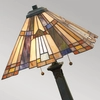 Stołowa lampa Inglenook QZ-INGLENOOK-TL Quoizel włącznik brązowy multikolor