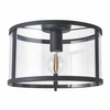 Sufitowa lampa do jadalni Hopton 101540 Endon szkło czarna przezroczysta