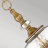 Szklana lampa wisząca Wexley HK-WEXLEY-3P-HB Hinkley szkło mosiądz